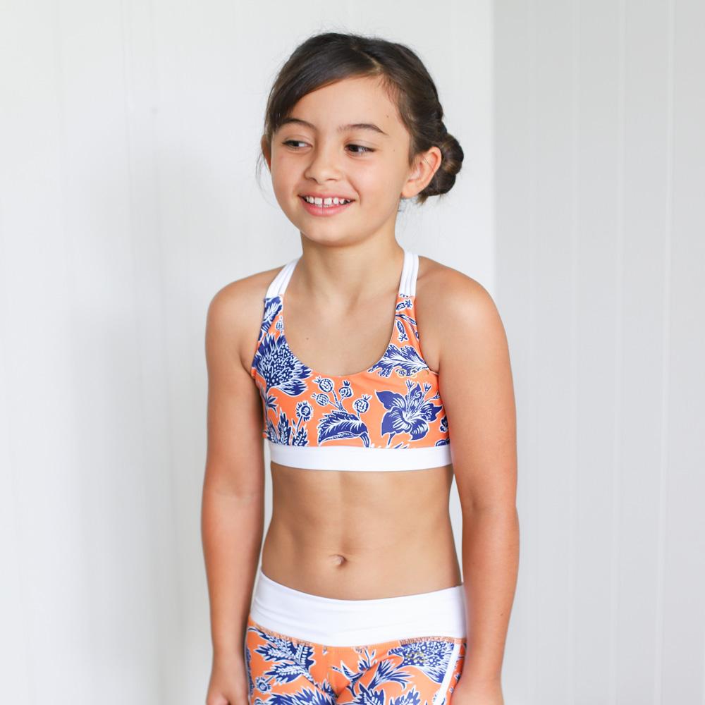 Children's sports hot sale crop tops